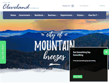 Tablet Screenshot of cityofclevelandga.org